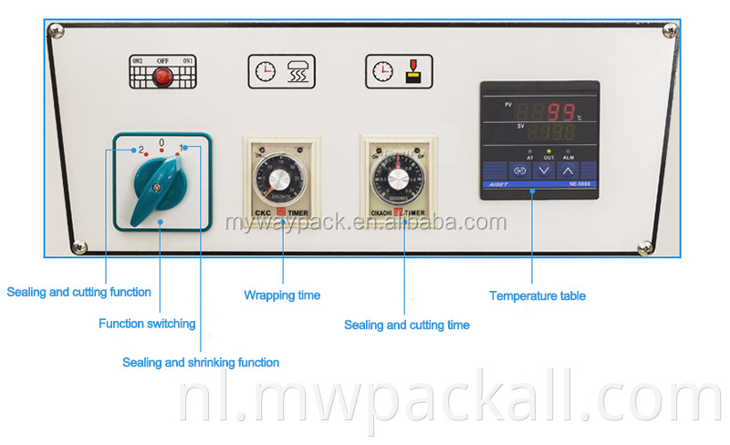 FM5540 L Afdichting 2 in 1 Eiertray Krimpfolie/verpakkingsmachine